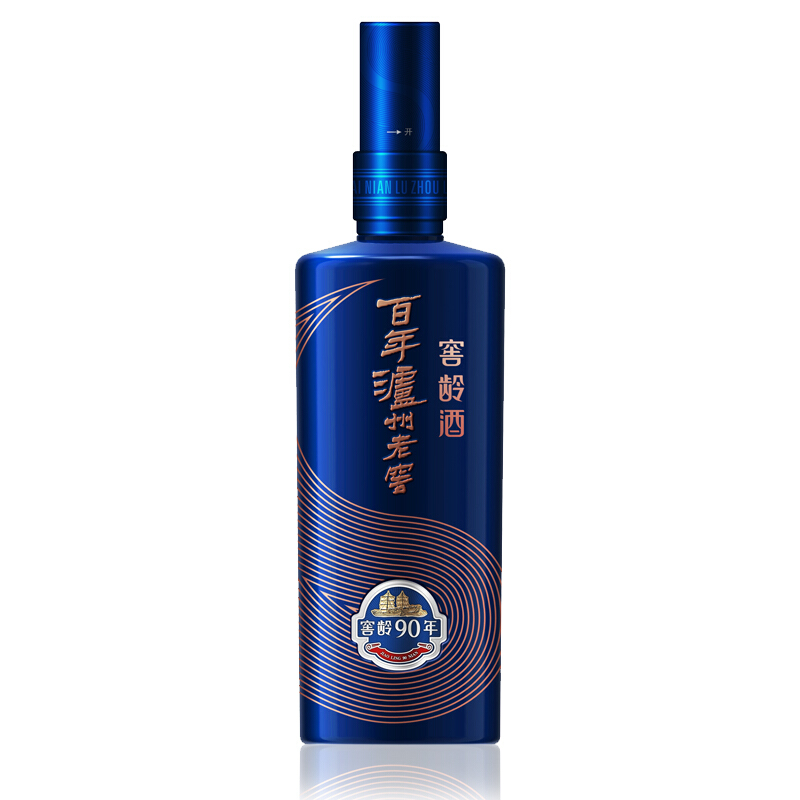 中国白酒 泸州老窖 窖龄酒90年 500ml 泸州老窖窖龄90年52度浓香型500ml*1瓶高度白酒酒水酒类送礼宴请